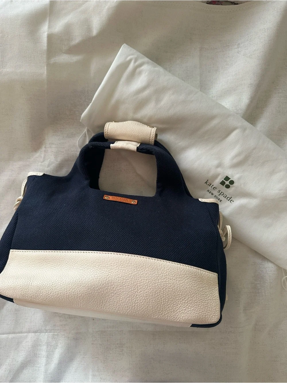 Kate Spade New York Tote Bag Navy/White